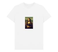 apoh Mona Lisa St.Patrick's Day White T-Shirt | Size: 2XL apoh White 2XL