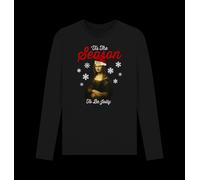 APOH Mona Lisa Tis The Season Black Long Sleeve T-Shirt apoh Black S