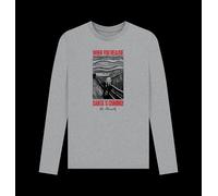 APOH Munch Santa's Coming Grey Long Sleeve T-Shirt apoh Light Grey L