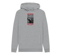 apoh Munch Santa's Coming Heather Grey Hoodie in Light Grey | Size: 2XL apoh Light Grey 2XL