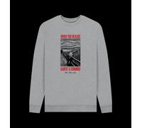 APOH Munch Santa's Coming Heather Grey Sweatshirt apoh Light Grey M