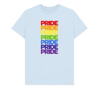 apoh Rainbow Pride Graphic Sky Blue T-Shirt in Light Blue | Size: 2XL apoh Light Blue 2XL
