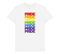 apoh Rainbow Pride Graphic White T-Shirt | Size: 2XL apoh White 2XL