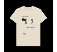 APOH Surreal Hackney Slogan Cream T-Shirt apoh Cream S