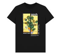 apoh Van Gogh Sunflowers Jigsaw Black T-Shirt | Size: Large apoh Black L