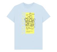 apoh Van Gogh Sunflowers Quote Light Blue T-Shirt | Size: Small apoh Light Blue S