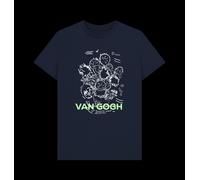 APOH Van Gogh Sunflowers Scribble Navy T-Shirt apoh Navy M