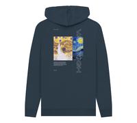 apoh Vincent Van Gogh Unisex Starry Night Hoodie in Navy | Size: Small apoh Navy S