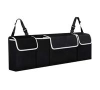 APOINBV Car Boot Organiser,for Vauxhall Corsa D E 2006-2019/Vauxhall Corsa F 2019-2024 2025 Foldable Car Tidy Storage Bag Large Volume Multi Compartment Organiser Car Back Seat Organiser