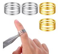 Apojgitn 4PCS Jump Ring Opener Tool- Jump Ring Maker & Chainmail Joe Ring Bender - Stainless Steel Split Rings for Jewelry Making - Jewelry Tools & Bottle Opener Rings Holder