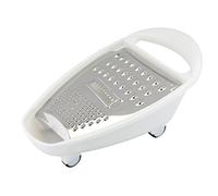 APOLLO 1-Piece 270x103x150mm plastic and stainless steel SS Grater and Store,white