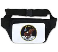 Apollo 11 American Bald Eagle Moon Mission Waist Bag Fanny Pack White