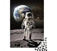 Apollo 11 Earth Portrait 1000 Pieces Puzzles for Teenagers Gifts Wooden Puzzle Jigsaws for Adults Home Educational Games DIY Toys 1000pcs (75x50cm)