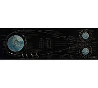 Apollo 11 Flight Plan Space Poster - Lunar Landing Chart Wall Art - Large Outer Space Print and Room Decor for NASA, Astronaut, & Astronomy Fans Gift (12 x 36)