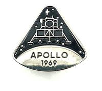 Apollo 11 Lunar Landing 1969 Metal Pin Badge NASA Moon
