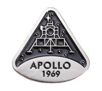 Apollo 11 Moon Landing 1969 Enamel Brooch Collection Remembrance Badge for Lapel