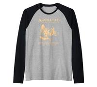 Apollo 11 Moon Landing 57th Anniversary Space 1969 2026 July Raglan Baseball Tee