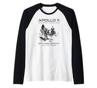 Apollo 11 Moon Landing 57th Anniversary Space 1969 2026 July Raglan Baseball Tee