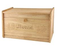 Rubber Wood Carved Bread Bin