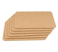 Apollo 1561 Cork Placemat Set 6 28x20cm, Multi-Colour, 28x0.6x20.5
