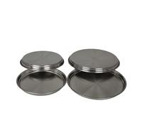 Apollo 17 cm/ 21 cm Dia Stainless Steel Hob Cover, Set of 4