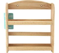 APOLLO 2 Tier Wooden Spice Rack Kitchen Organizer Herb Jar Holder Storage Stand