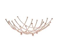 apollo THE HOUSEWARES BRAND Copper Fruit Bowl Nest, Storage, Great Gift Idea, Sturdy, Sleek and Modern Design, Size: 26x11cm, Copper