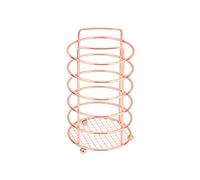 apollo THE HOUSEWARES BRAND Copper Utensil Holder, Organiser for Cutlery and Utensils, Kitchen Storage, Size:12x21x12 cm, Copper