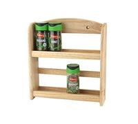 APOLLO 6328 2-Tier Spice Rack, Wood, Natural, 24.5x27x7