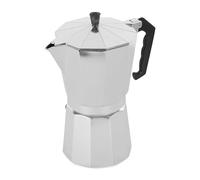 Apollo 700 ml 12-Cup Coffee Maker | Aluminium Moka Pot, Induction Electric Gas Hob, Heat-Resistant Handle, Continental Percolator Pot Jug, 700ml, Silver