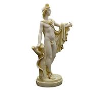 Apollo Belvedere Greek God of Music Nude Male Cast Alabaster Statue Sculpture