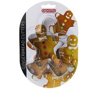 APOLLO Biscuit Cutter Gingerbread Set, Multi-Colour, 24x15x2.5