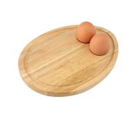 Apollo Breakfast Board With Egg Holder 18X24Cm Hevea Wood Natural Finish Durable Eco-Friendly Perfect For Dippy Eggs