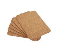 Apollo Cork Place Mats Set Of 6 Non-Slip Heat Resistant Durable Eco-Friendly Stain-Resistant Easy To Clean 28Cm X 20Cm