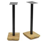 Apollo Cyclone 7 Speaker Stands - Natural Oak-Black Pole