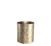 Apollo Cylinder Antique Pot 17Cm - Gold