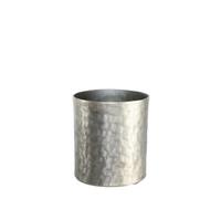 Apollo Cylinder Antique Pot 17Cm - Silver