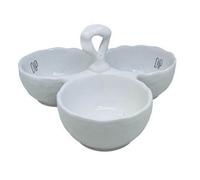 Apollo Dimples White Ceramic Dip Bowl