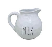 Apollo Dimples White Ceramic Milk Jug