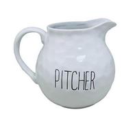 Apollo Dimples White Ceramic Pitcher