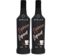 Apollo Espresso Liqueur, Coffee Liqueur for Espresso Martini Cocktails, Artisan 17% Alcohol Drink, Flavoured Liquor & Classic Cocktail Ingredient, Natural Coffee Flavour for Home Bar, 70cl (Pack of 2)