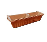 Apollo Exports International 32" Adjustable Railing Planter, Terra Cotta, Terracotta