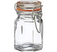 Apollo Glass Spice Jar Set 12 MOP, Multi-Colour, 13x35x16, 1108 | Silicone Seal and Metal Clip Lid, Kitchen Storage Mini Containers for Herbs, Spices, Condiments, 88ml