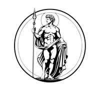Apollo Greek god Drawings Stock s Engraving Decals 54.6x56.9cm It Won't Fall Off Black
