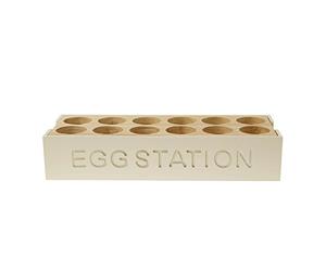 Apollo Housewares 5815 Apollo RB Egg Station 12 Cream, Plastic
