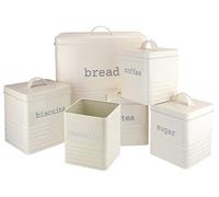 APOLLO Kitchen Storage Rect, Cream, Set of 5