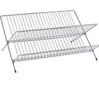 Dish Drainer for Plate / Bowl, Dish Dryer Stand Chrome Foldable Rack