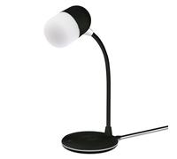 Apollo LED Lamp with Wireless Charging Pad & Bluetooth Speaker - Black