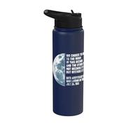Apollo President Kennedy JFK Moon Mission Speech Stainless Steel Insulated Water Bottle