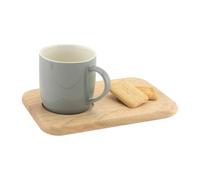 Apollo Rb Tea Biscuit Board Rubberwood Serving Tray For Tea And Snacks Beige 15X23 Cm Hand Wash Only